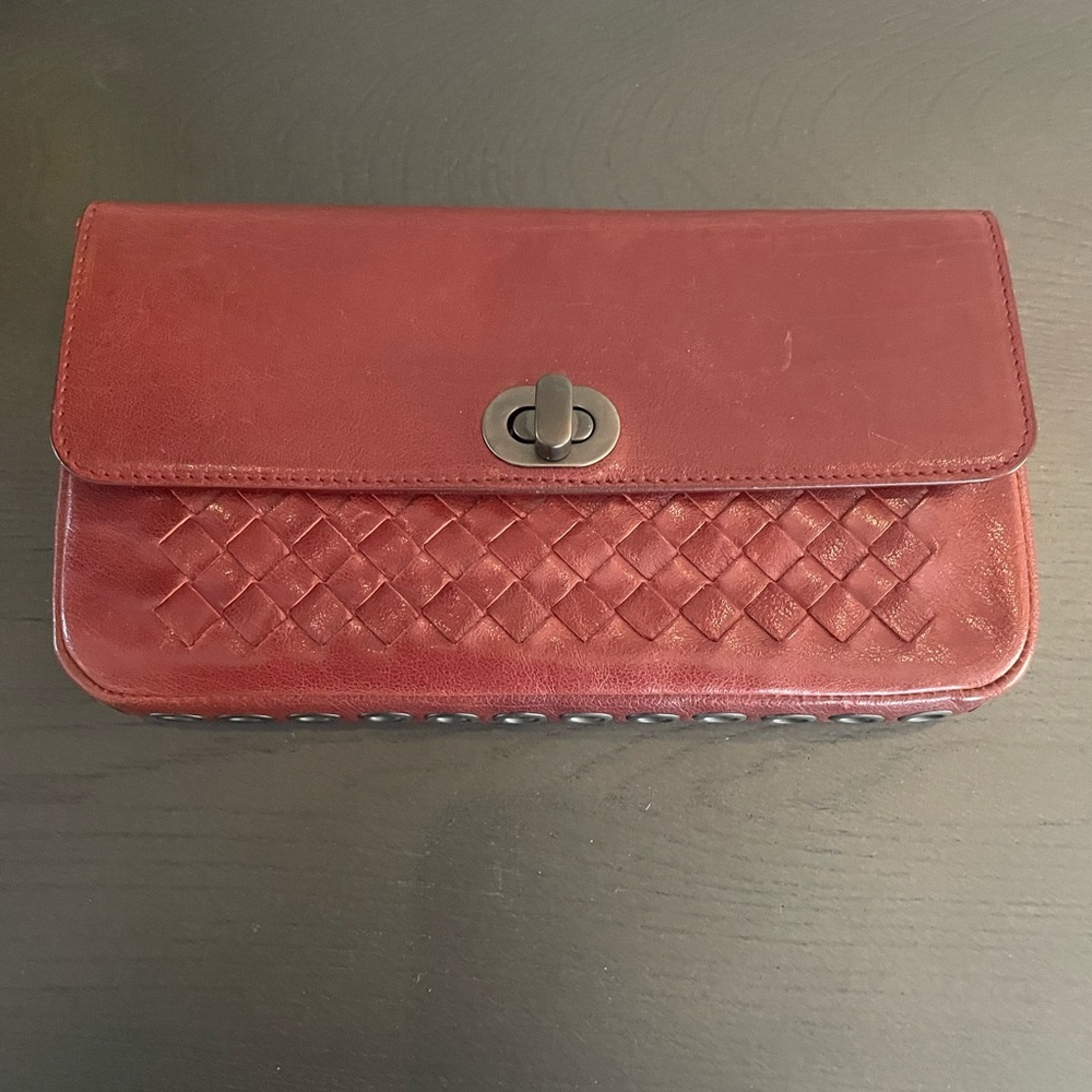 Bottega Veneta authentic leather wallet.